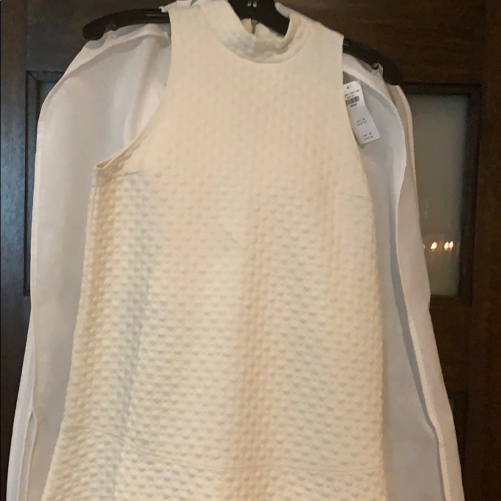 Sleeveless high neck dress  Aline. Zipper back